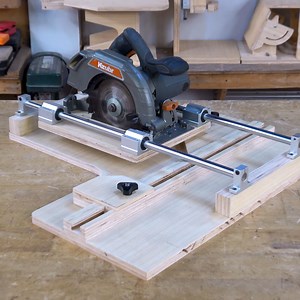 DIY Circular Saw Sliding Guide For Perfect Cross Cut Techniques | Woodworking Tools