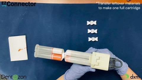 EZ VPS Connector 1:1 Ratio Dental Impression Material Transfer Connector (5 Ribbon Holders + 100 Transfer Connectors)