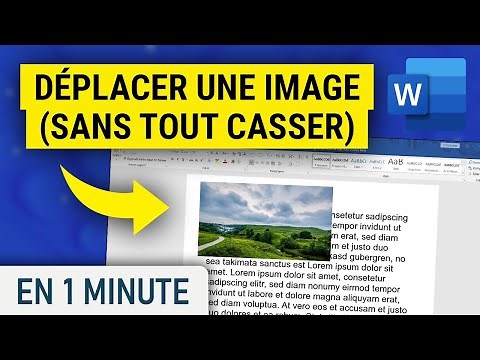Comment déplacer une image sur Word
