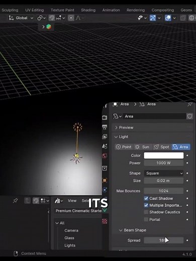 Create Laser In Blender #blender3d #fisheyelens #blender #renderpack #3d #animation