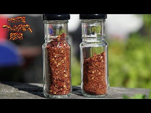 Smoked and Dried Habanero Peppers