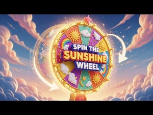 Spin the Sunshine Wheel ☀️🎡 | Learn Colors & Numbers for Kids | Fun Spinning Wheel Adventure