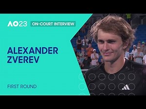 Alexander Zverev On-Court Interview | Australian Open 2023 First Round
