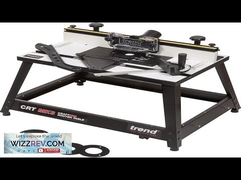Trend Portable Benchtop Router Table with Robust Construction for Workshop & Site
