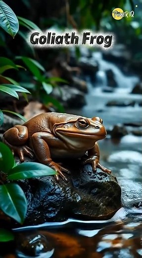 Goliath Frog: Nature's Most Powerful Amphibian. #GoliathFrog #PawerIQ