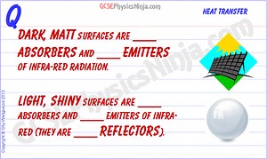 21. Surface colour and texture matters - GCSEPhysicsNinja.com