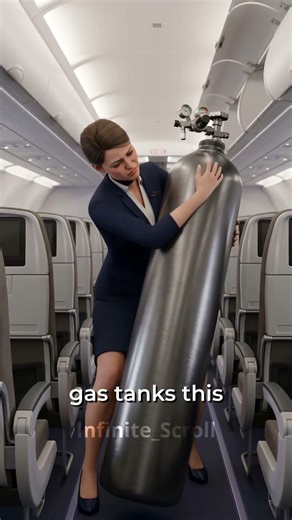 Your Plane's Oxygen Masks Are Burning Chemical Inside ⚠️ #airplane #facts #shorts
