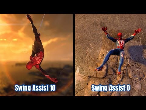 Marvel's Spider-Man 2 PS5 | Swing Assist 10 vs Swing Assist 0 | Gameplay Comparison
