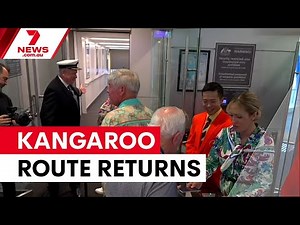 Qantas recreates iconic 1947 kangaroo route | 7NEWS
