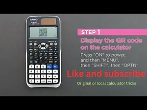 How to check an original CASIO fx-991 EX (ClassWiz) scientific calculator with Qr Code step by step