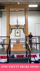 Have you ever seen the Elisha Otis safety brake in action? At the Otis Test Tower in Bristol, Connecticut, you can find a replica of the original design that P.T. Barnum displayed at the Worlds Fair in 1854! #MadeToMoveYou | Otis Elevator Co