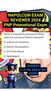 NAPOLCOM ENTRANCE EXAM REVIEWER 2024, PNP PROMOTIONAL EXAM, PNP LATERAL ENTRY, PSJLC QUALIFYING EXAM, PSSLC QUALIFYING EXAM, CIVIL SERVICE EXAM 2024, ELIGIBILITY, CRIMINOLOGY BOARD EXAM 2024, GENERAL INFORMATION, PHILIPPINE CONSTITUTION, #viralreels #trendingreels #reelsvideo #NAPOLCOM #PNP #exam #boardexam #Criminology #civilserviceexam #prcboardexam #barexam #PNPRecruitment #reelsviral #reelsfb #education #fyシ゚ #fypシ゚viralシ2024fbreels | PULIS Recruitment Updates 2024