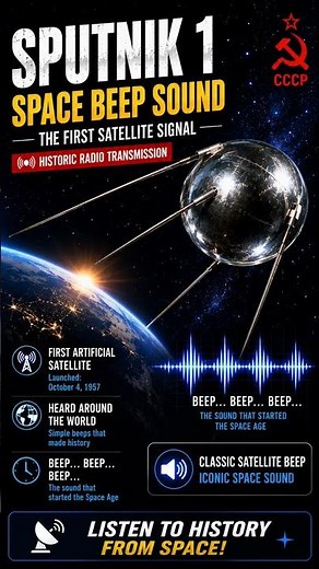 📡 Sputnik Satellite Beep Sound – Historic Space Signal - From NASA
