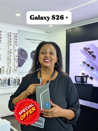 🔥Special offer on the Galaxy S26 🔥 Upgrade your phone and enjoy premium performance, a bigger display, and that smooth Samsung experience. Available for a limited time. Visit us at Pioneer House or send us a DM to secure yours. #samsungs26plus #samsunggalaxy #samsungkenya #nairobitech