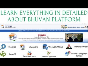 PART 1- EXPLORING INDIA'S BHUVAN GEO PLATFORM #BhuvanOverview #GeospatialTechnology #MappingIndia