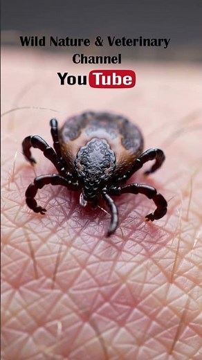 Tick on Human skin– Close-Up of Parasite Behavior & Bloodsucking Process