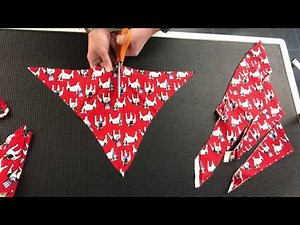 How to cut dog grooming bandanas