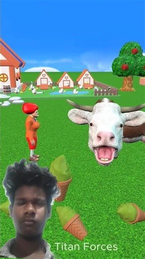 Scary Teacher Feed Avocado 🥑 to Funny Cow #cartoon #shorts #scaryteacher3d #funny #comedy