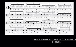 架子鼓六连音线性教学 满满的干货 The Hot Pocket Chop Groove - Drum Lesson
