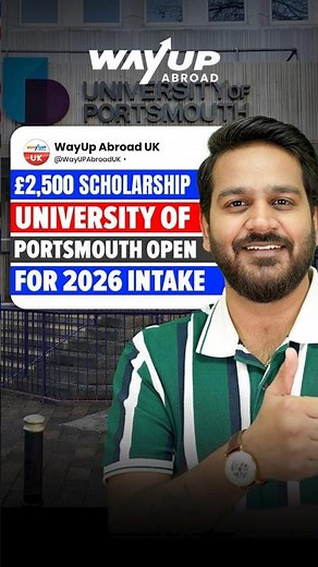 University of Portsmouth: Good News! | Admissions Open for Intake 2026