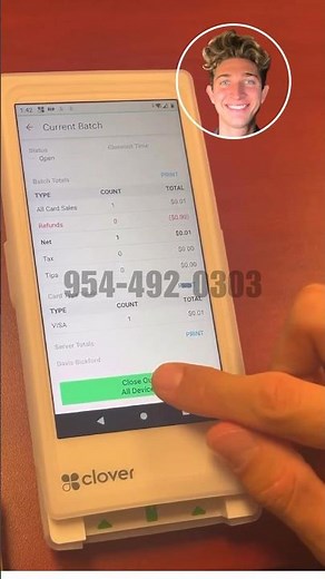 How to Manually Close Batch on CLOVER POS #merchant #clover #cloverpos #merchantservices #payments