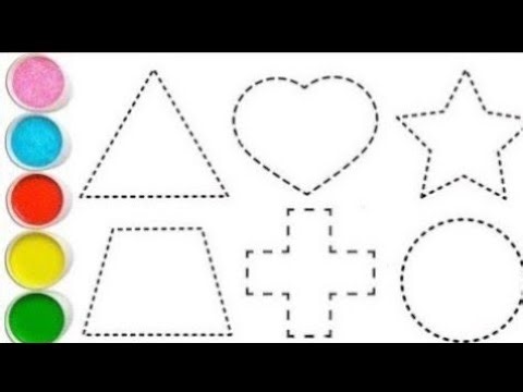 Learn 2D Shapes for Preschool | Shapes Drawing, Shape Song, Coloring & Activities | Learn New Shapes