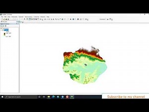 How to prepare 3D DEM topography in Arcscene