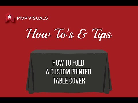 How To Fold A Trade Show Table Cover So It Doesn't Wrinkle