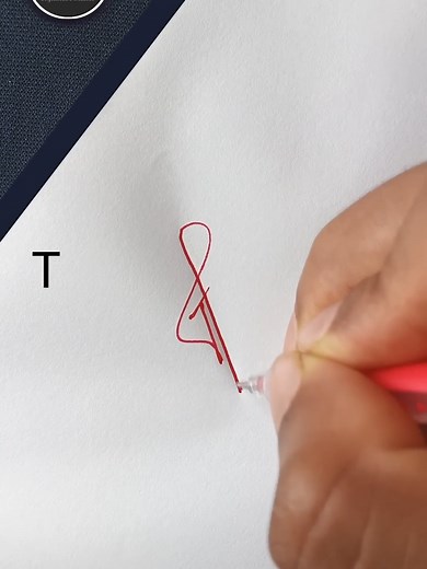 Elegant T Letter Signature Style Tutorial