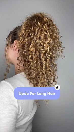 Voluminous Ponytail Updo for Long Hair