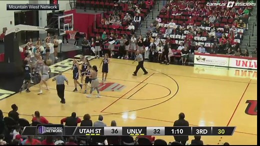Bench-clearing brawl breaks out during Utah State-UNLV game