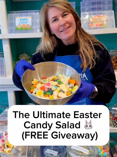 Tag a candy lover who needs a scoop! 🥄✨ We’re building the ultimate Easter Candy Salad. We’ve got the chewy Swedish classics, seasonal Easter gummies, and yes—the NEW Peeps gummies are joining the party! 🐰🍭 It’s bright, it’s chewy, and we want to send a fresh batch to a few of you to try! TO ENTER:1️⃣ Like this video ❤️ 2️⃣ Tag your