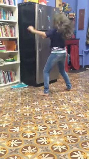 Girl running in fast motion with time lapse