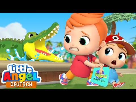 Die Tiere im Zoo | Welches Tier ist das? | Little Angel Deutsch - Kinderlieder