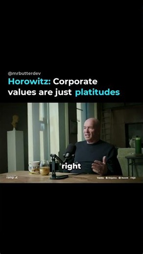 Horowitz: Corporate values are just platitudes