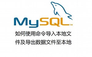 29. MySQL中如何使用命令导入本地文件及导出数据文件至本地
