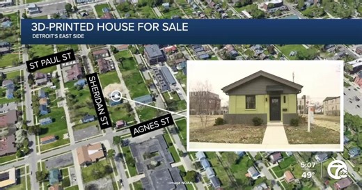 First 3D-printed home in the Midwest celebrated in Detroit ribbon cutting