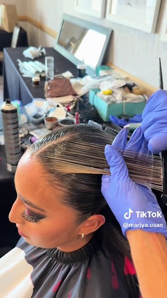 Slicked Back Ballroom Hairstyle ASMR Tutorial