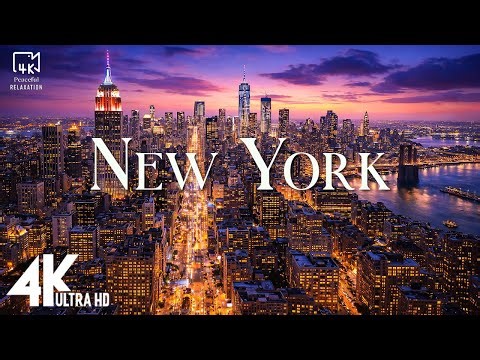 New York City 4K 🗽 Stunning Night Skyline of the City That Never Sleeps