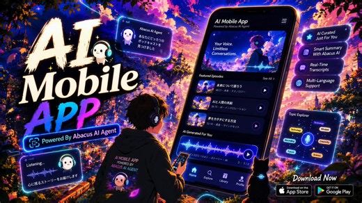 🚨 PROMPT TO MOBILE APP INSTANTLY - COLLECT PAYMENTSUse top models like Claude Fable, Opus 4.8. GPT 5.5 and Gemini 3.5 to create iOS and Android apps DEPLOY WITH ONE CLICKWith one prompt create an entire app- comes with user auth & backend- agent swarm can create both iOS and Android apps- collect payments instantlyAll from one prompt instantly FREE APP HOSTING with ChatLLM subscription