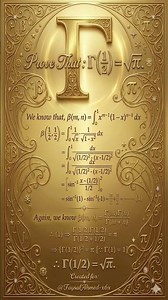 Prove that Gamma(1/2) = √π | Beta and Gamma Functions Tutorial