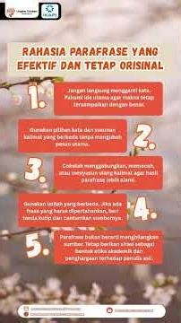 Rahasia Parafrase yang Efektif dan Tetap Orisinal