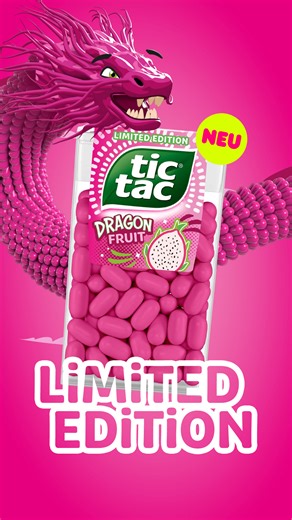 New drop: Tic Tac Dragon Fruit – unsere neue Limited Edition mit dem Geschmack von Drachenfrucht ist endlich erhältlich 😍 Habt ihr sie schon im Handel entdeckt? 💕 | Tic Tac