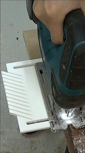Making a Featherboard with a Sliding Miter Saw and Simple Jig