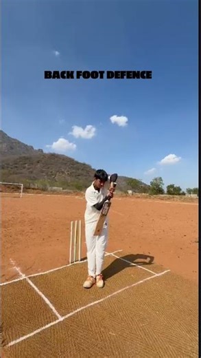 Perfect Back Foot Defence 🏏 | Batting TechniqueHow to Play Like a Pro 🔥 Tutorial for Beginners