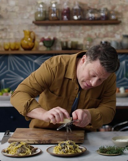 NEW recipe involving beautiful creamy MUSHROOMS!! This is a brilliant principle recipe you can take to all sorts of dishes and use over and over again. You're going to love it. Let the mushroom lover in your life know about this....!! | Jamie Oliver