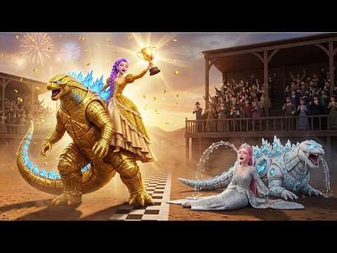 🦖 Golden Family VS Diamond Family | RUMI Gets Magic Godzilla Championship 🏆 | KPOP Demon Hunters