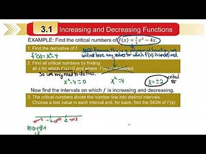 M121 Sec 3.1 Increasing & Decreasing Functions F23