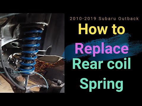 2010-19 Subaru Legacy/Outback Rear coil spring and strut removal