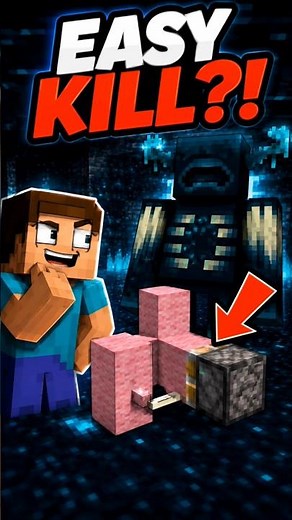 I Found The Easiest Way To Kill Warden 😱🔥 | Minecraft Shorts